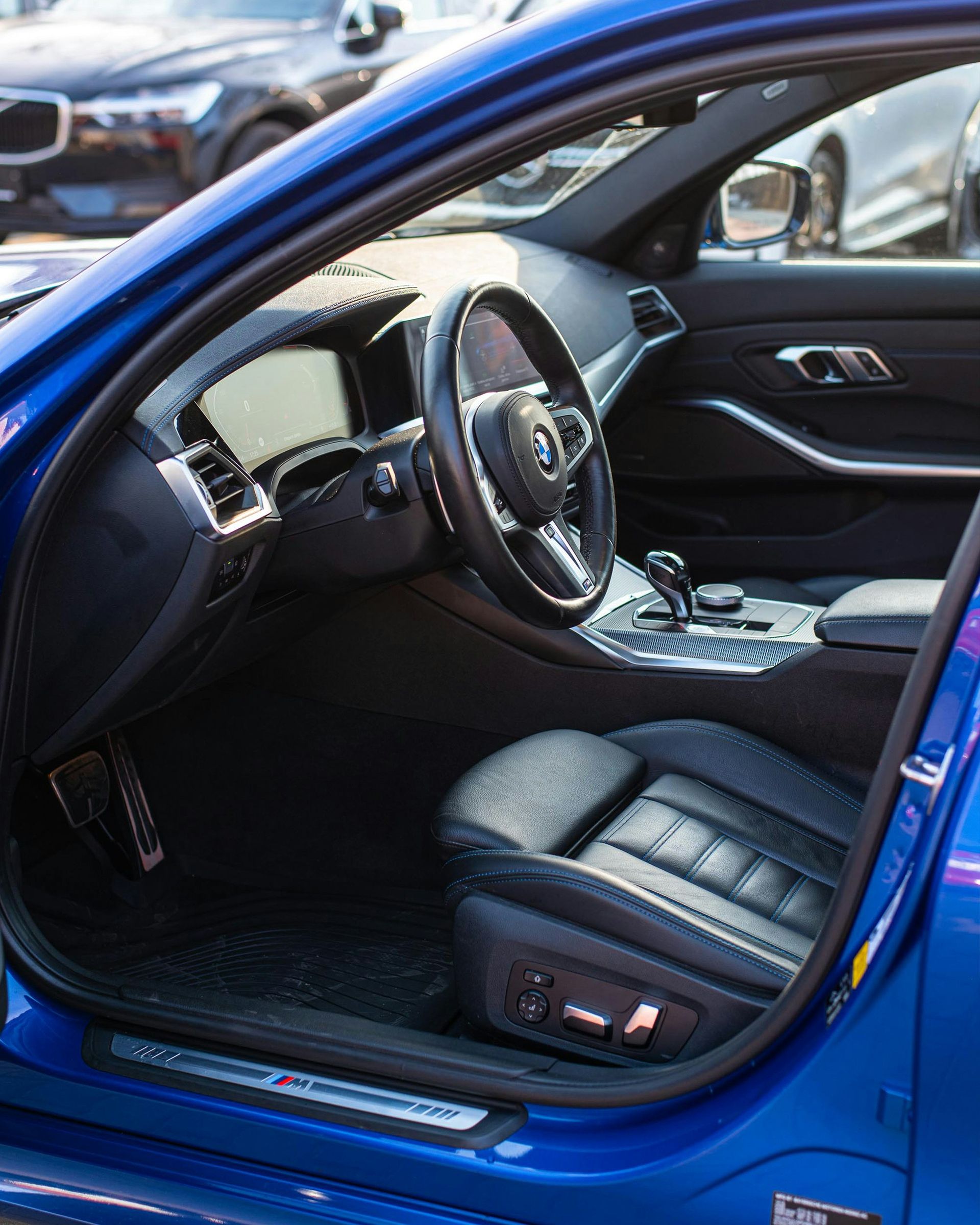the interior of a car